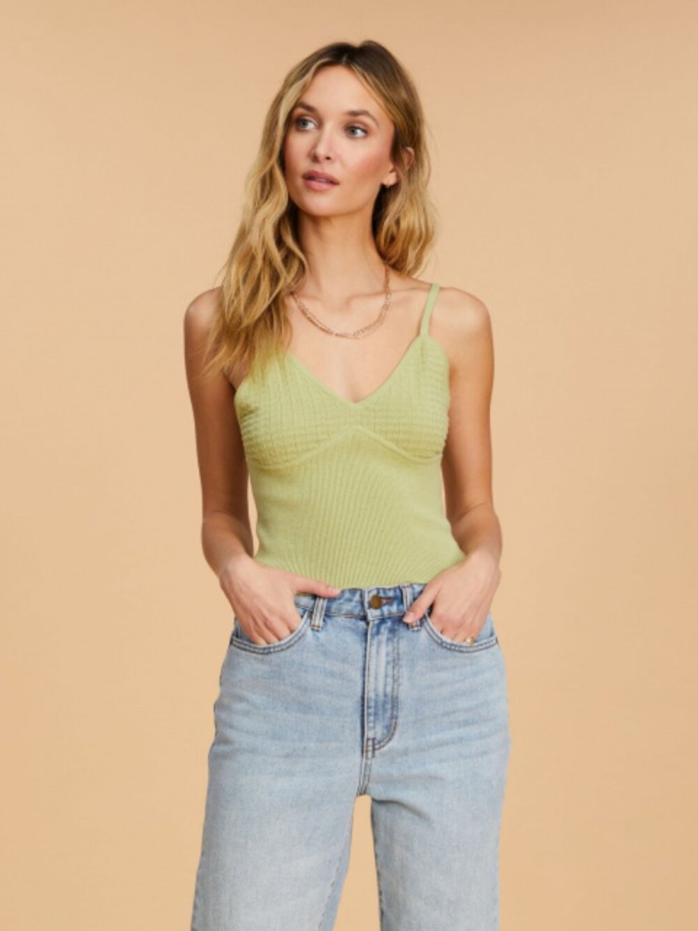BILLABONG Point Her Out Cami Knit Crop Top
